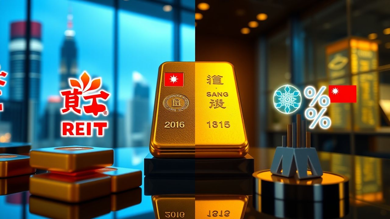 "黃金破頂$2,450｜REITs落後定存4.3厘｜港台散戶點配置穩賺？」