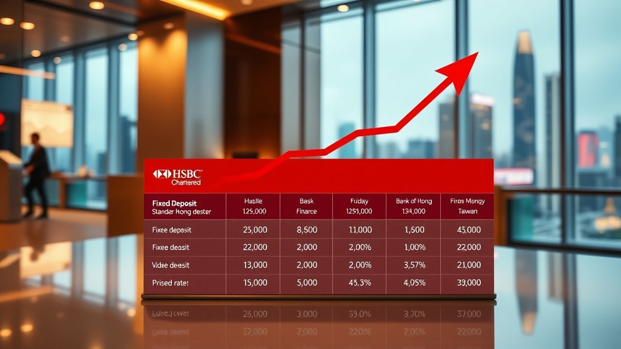 匯豐渣打中銀定存利率全比拼｜3個月4.3厘點搵最多息